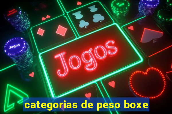 categorias de peso boxe